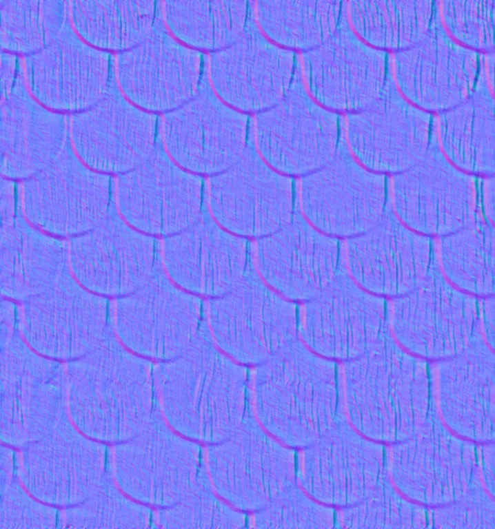 Normal Map for Jacey Gingerbread Frosted Roof