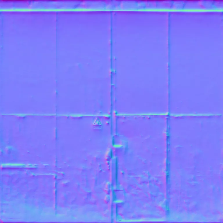 Normal Map for Doors Steel Sliding2