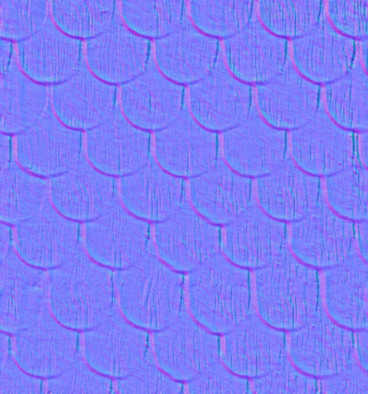 Normal Map for Jacey Gingerbread Frosted Roof