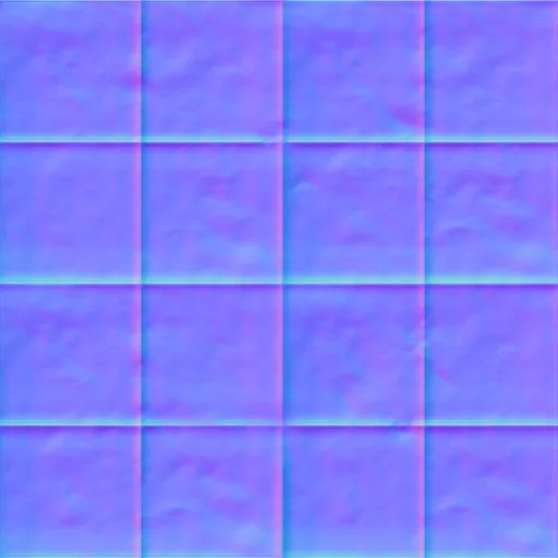 Normal Map for Gray Cement Dirty Tiles