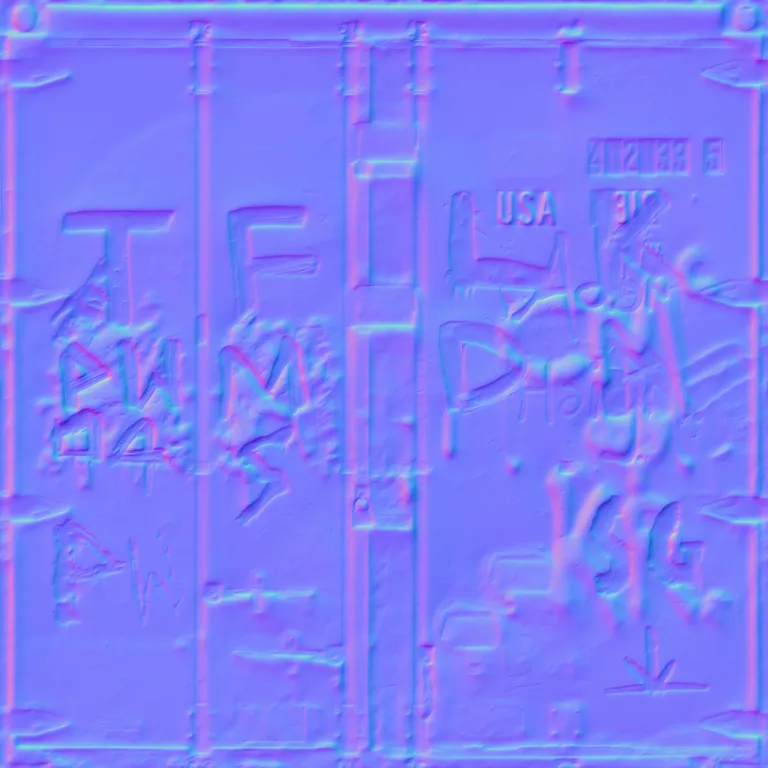 Normal Map for Container End Defaced2