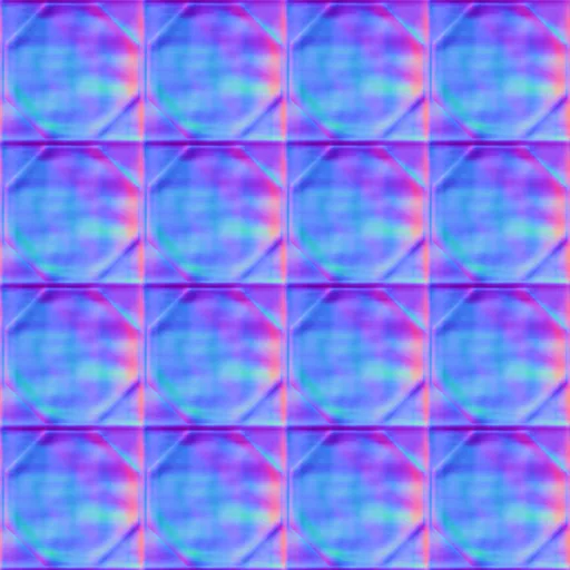 Normal Map for Bt Tile2 Bue2 By Linda Kellie
