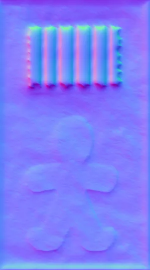 Normal Map for Jacey Gingerbread Door4