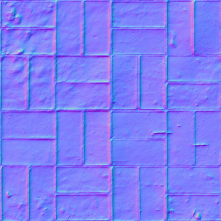 Normal Map for Cc0 Orange Brown Brick Diffuse