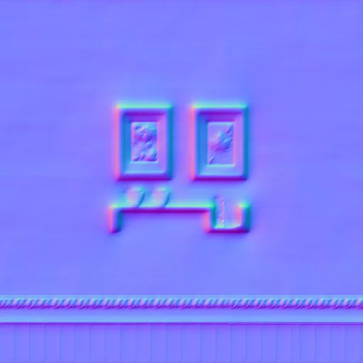 Normal Map for Autumn House Wallpaper 2 With Shelf