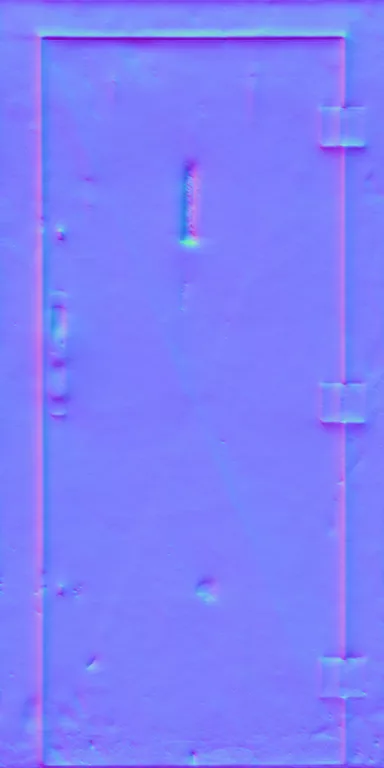 Normal Map for Door Steel Black Secure