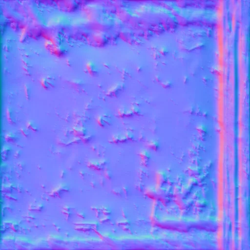 Normal Map for Dirty Rusted Metal Wall3