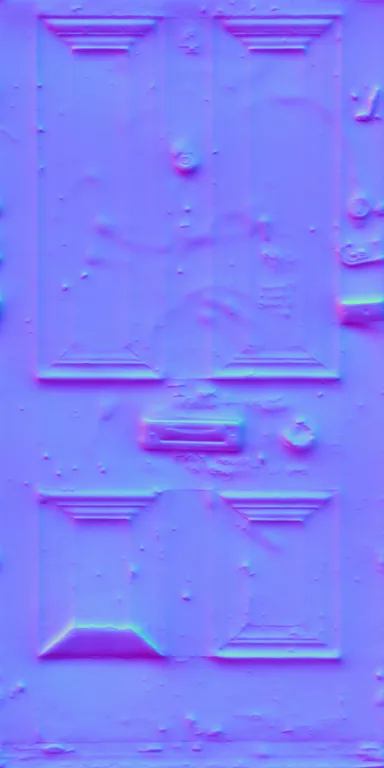 Normal Map for Door Front Defaced