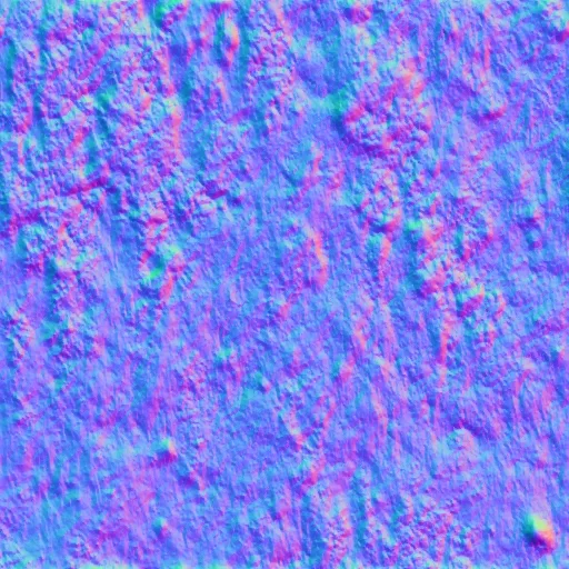 Normal Map for Moss Rock Texture 005