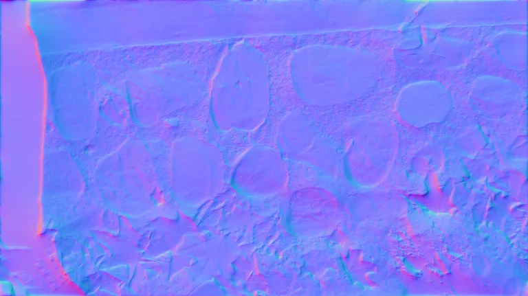 Normal Map for Source Photo2 For Rock Foundation