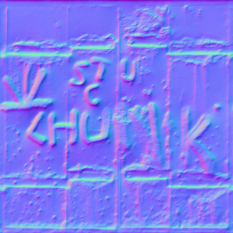Normal Map for Doors Metal Secure Rusted