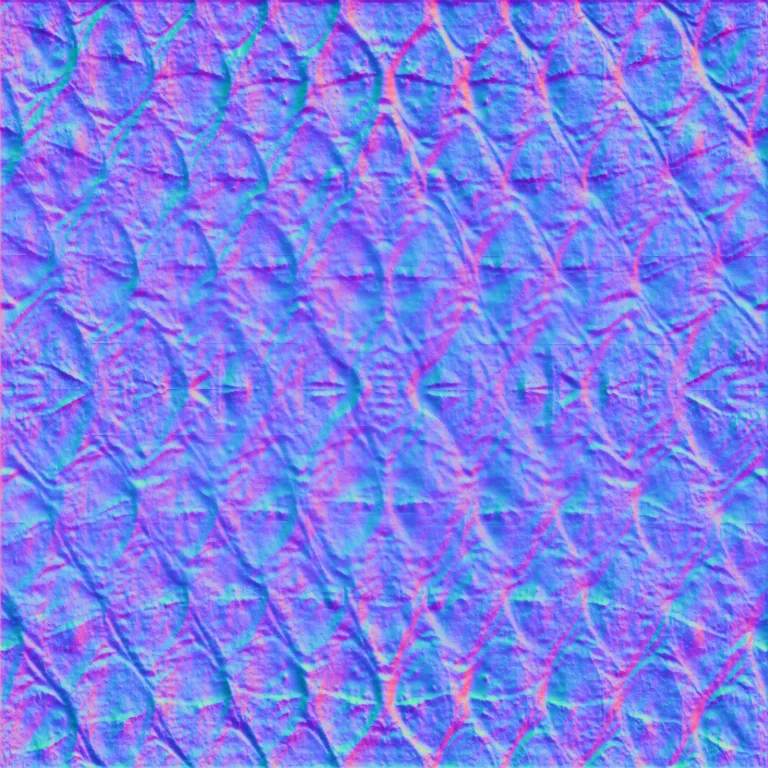 Normal Map for Snake Blue