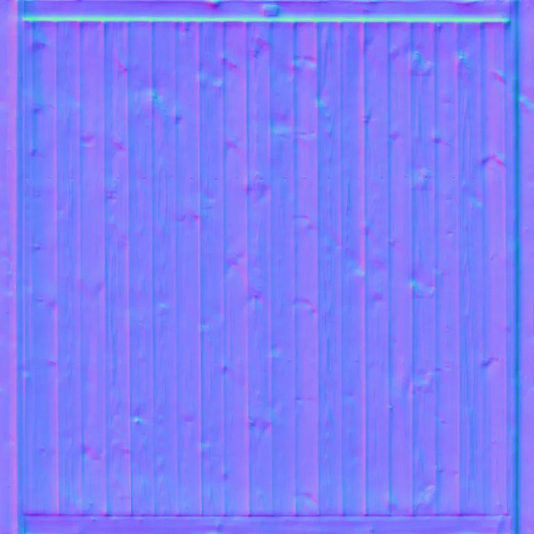 Normal Map for Fence Wood Clean