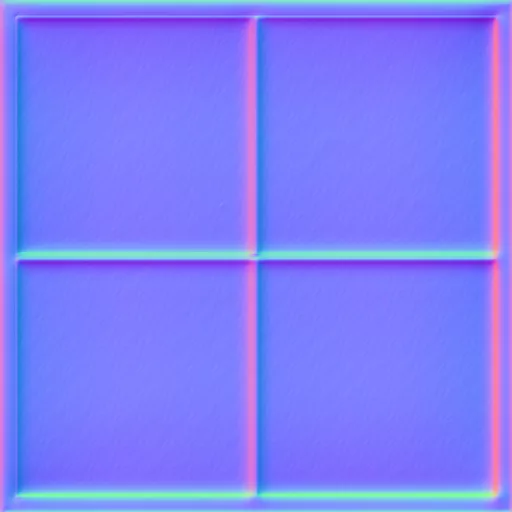 Normal Map for Bt Glass Window Moreclear2 Darkframe2 By Linda Kellie