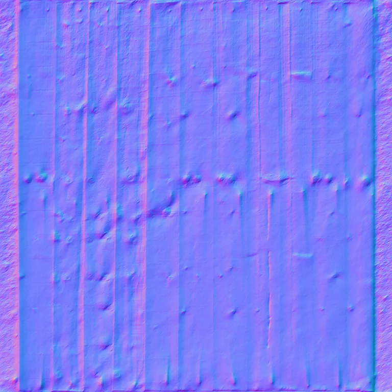 Normal Map for Fence Wood Planks Post