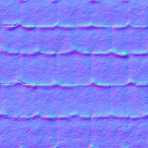 Normal Map for Very Light Blue Roof
