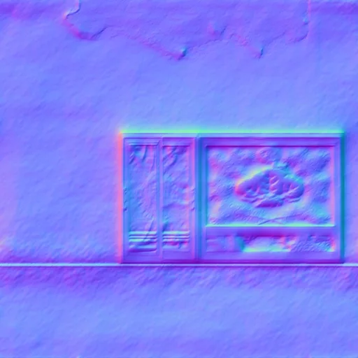 Normal Map for Dirty Wall10 With Windows Asian