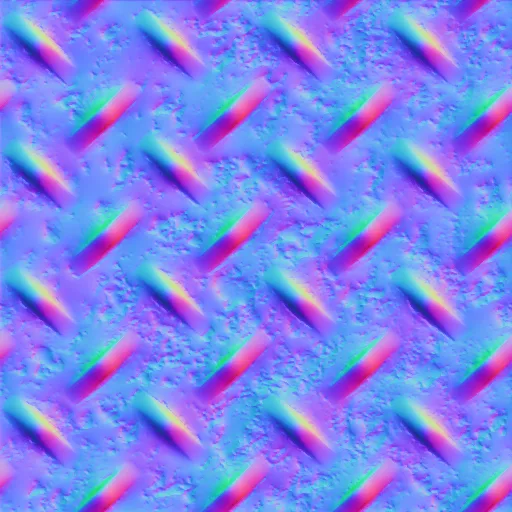 Normal Map for Metal Sheet Depth