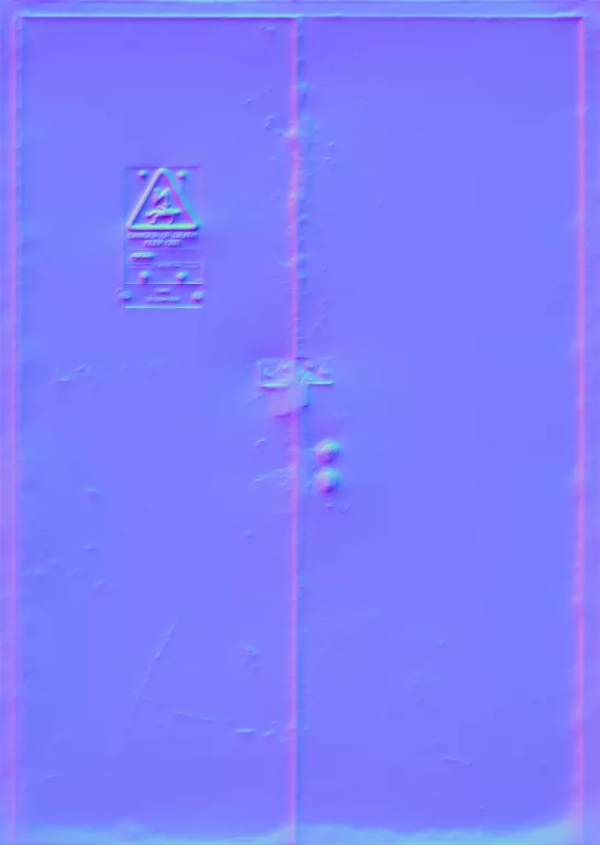 Normal Map for Doors Steel Danger2
