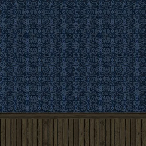 Blue Wallpaper With Wooden Base main texture preview
