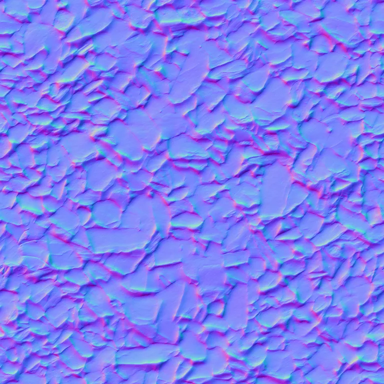 Normal Map for Ground Slate Chips