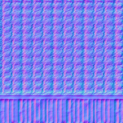 Normal Map for Green Wallpaper With Wooden Base