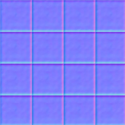 Normal Map for Brown Cement1 Tiles