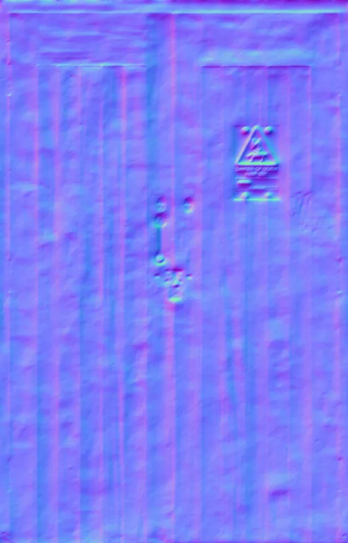 Normal Map for Doors Wood 1