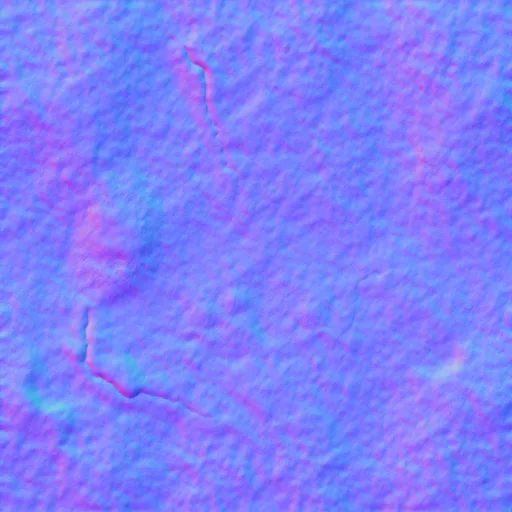 Normal Map for Cement Brown Cracks