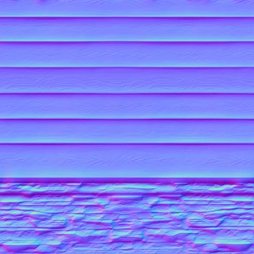 Normal Map for Siding Green Stone Foundation