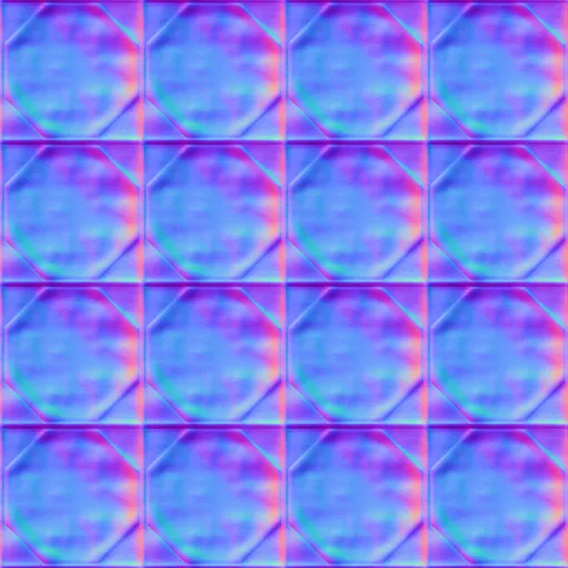 Normal Map for Bt Tile2 White2 By Linda Kellie