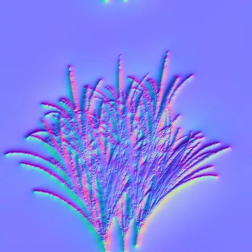 Normal Map for 3Td Africa Grass01 Cc0