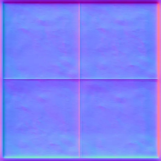 Normal Map for Brown Cement Dirty Tiles Border