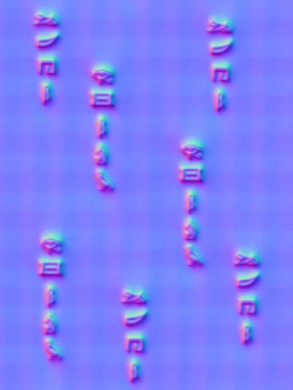 Normal Map for Egyptian Fabric Purple