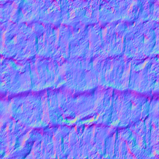 Normal Map for Mossy Old Roof