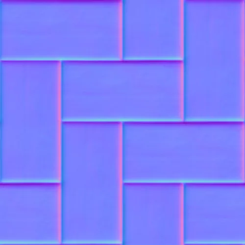 Normal Map for Copyleft Tiles, Wood Structure Ocre 100Cm Intermeshed Crosswise