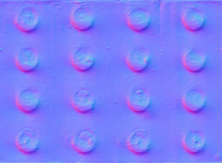 Normal Map for Metal Girder Studded2