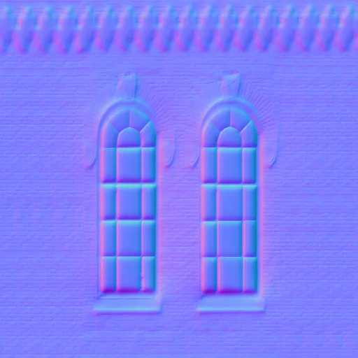 Normal Map for Brick Wall 2