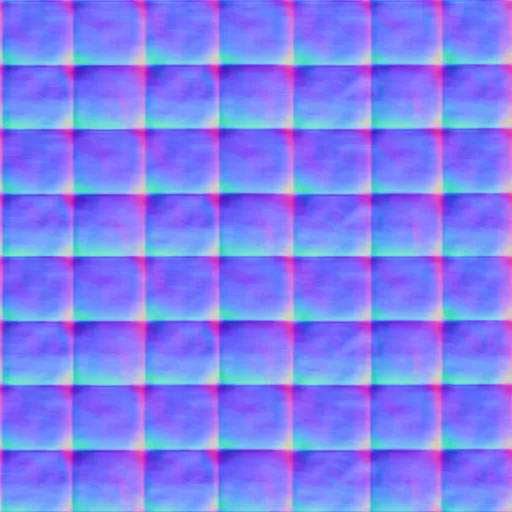 Normal Map for Bt Tufted Blue By Linda Kellie
