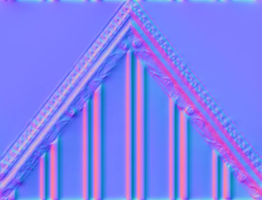 Normal Map for Holiday House Gable