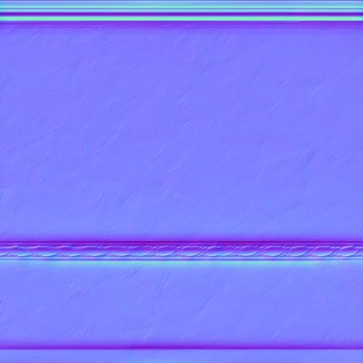 Normal Map for Wall Cream Chair Rail And Baseboard