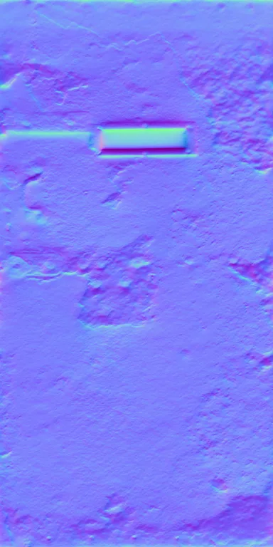 Normal Map for Door Steel Heavyduty Rusted
