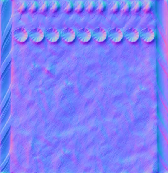 Normal Map for Jacey Gingerbread Wall 7