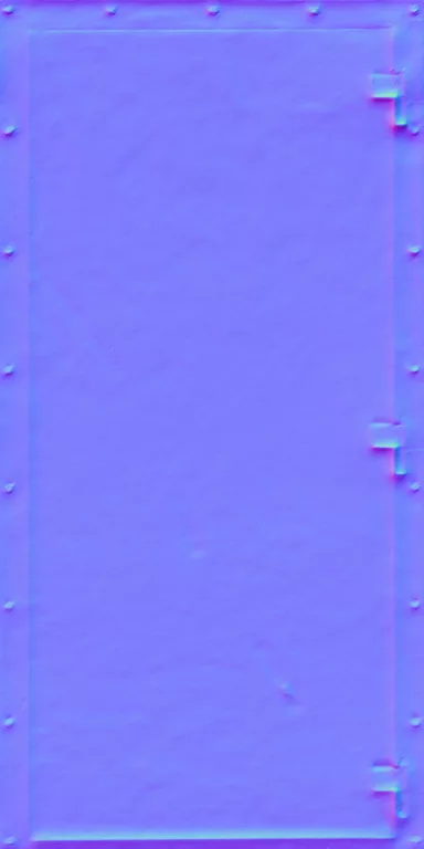 Normal Map for Door Steel Secure Red