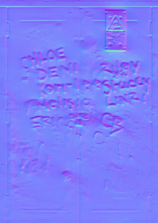Normal Map for Door Sub Station Defaced