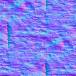 Normal Map for Stone1 256 By Maria Korolov (Cc Public Domain)