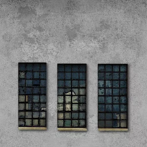 Cement Store Wall 1 Three Windows main texture preview