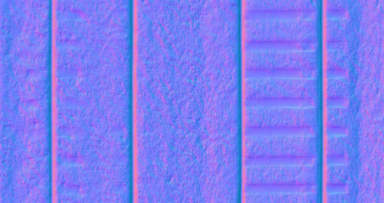 Normal Map for Train Track4 Double