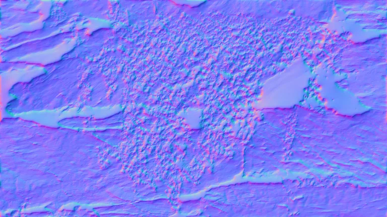 Normal Map for Source Photo3 For Rock Foundation