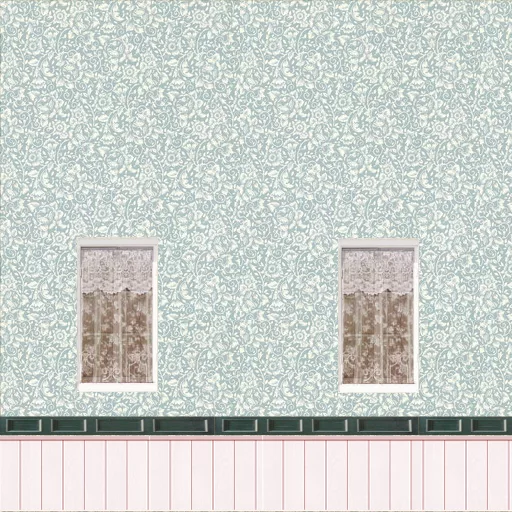 Western Dress Shop Wall 1 With 2 Windows main texture preview